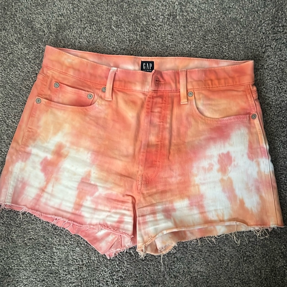 GAP Orange Tie Dye Cheeky Short